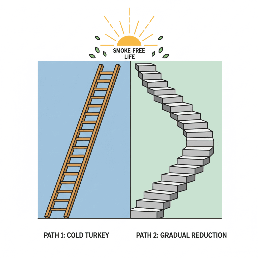 Quitting Smoking: Cold Turkey vs. Gradual Reduction
